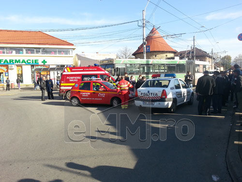 Foto: accident mortal piata Baia Mare (c) eMaramures.ro